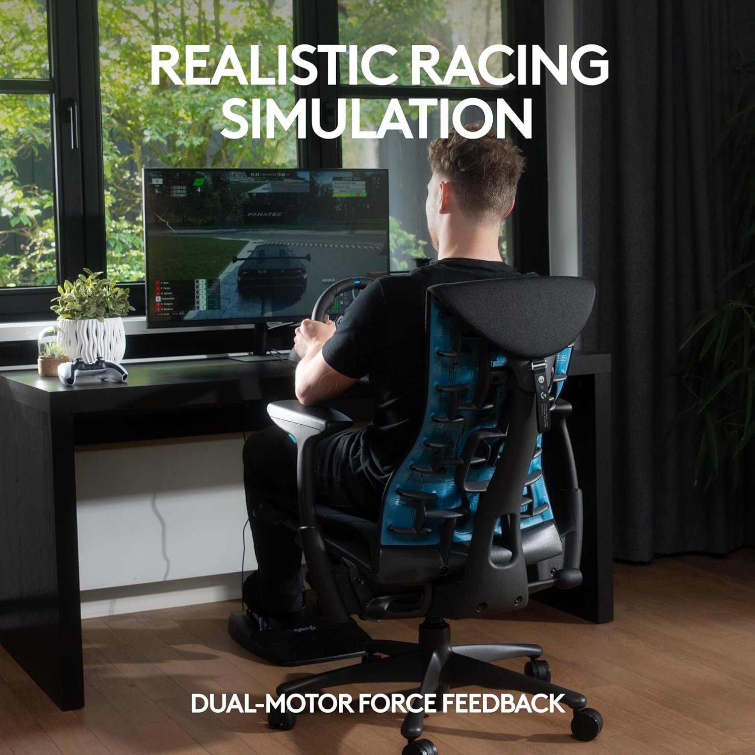  Logitech G29 Driving Force Racing Wheel and Floor Pedals